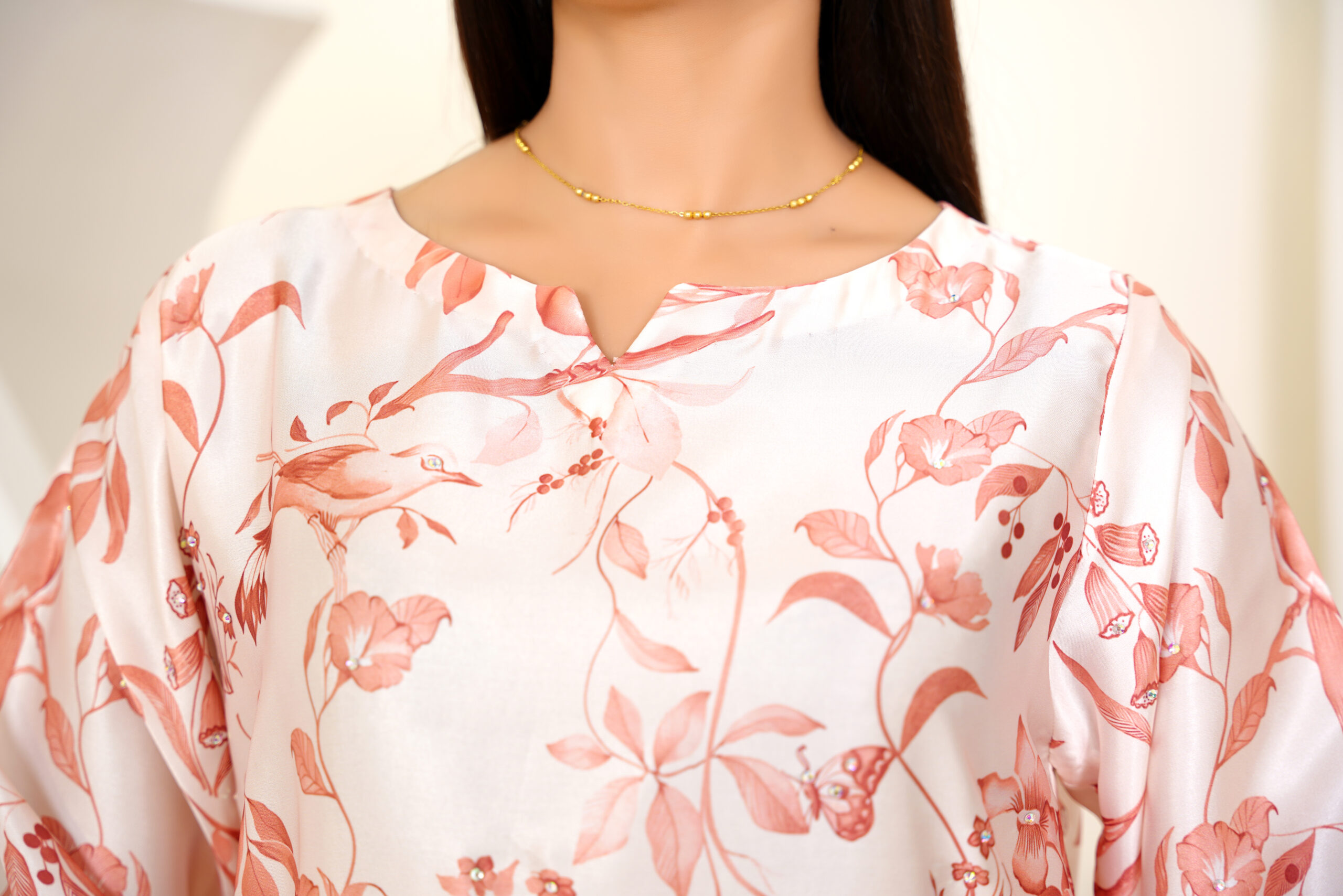 Peach Blossom Silk Two-Piece Set - Image 7