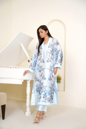 Sky Garden Silk Two-Piece Set