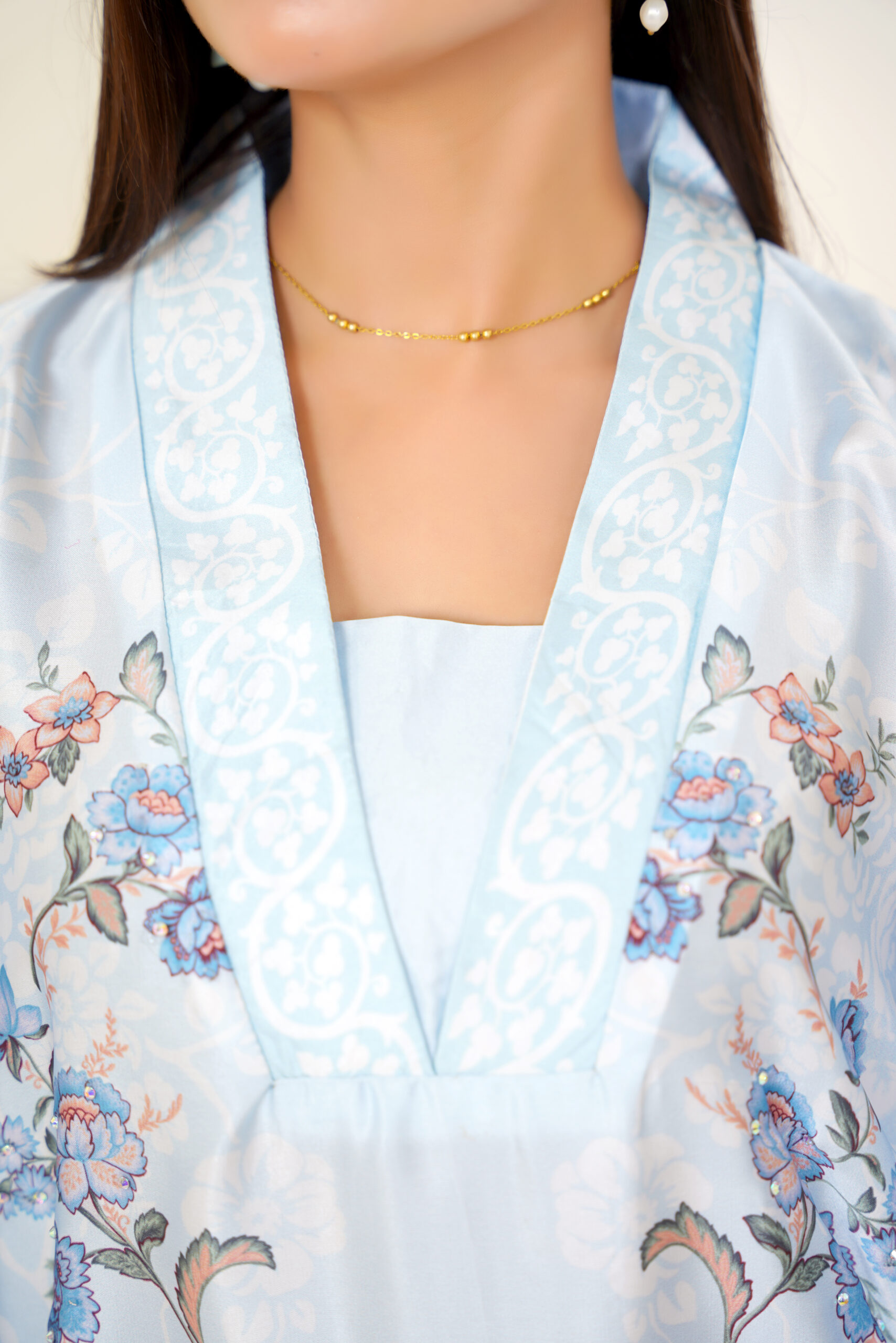 Sky Garden Silk Two-Piece Set - Image 8